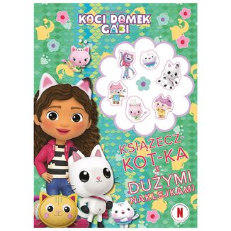 Koci Domek Gabi, książecz-kot-ka z dużymi naklejkami - zdjęcie produktu