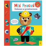 Miś Pracuś Zabawa w przebieranie, książeczka dla dzieci z ruchomymi elementami - miniaturka zdjęcia produktu