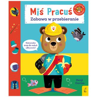 Miś Pracuś Zabawa w przebieranie, książeczka dla dzieci z ruchomymi elementami - zdjęcie produktu
