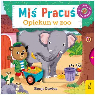 Miś Pracuś Opiekun w zoo, książeczka dla dzieci z ruchomymi elementami - zdjęcie produktu