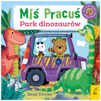 Miś Pracuś Park dinozaurów, książeczka dla dzieci z ruchomymi elementami - zdjęcie produktu