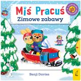 Miś Pracuś Zimowe zabawy, książeczka dla dzieci z ruchomymi elementami - miniaturka zdjęcia produktu