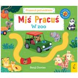 Miś Pracuś Przesuń paluszkiem W zoo, książeczka dla dzieci z ruchomymi elementami - miniaturka zdjęcia produktu