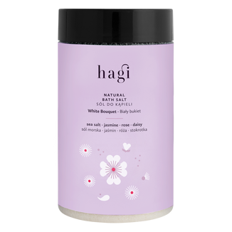 Hagi Biały Bukiet, naturalna sól do kąpieli, 480 g - zdjęcie produktu