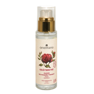 Orientana Odżywienie, olejek do masażu twarzy, róża i szafran, 30 ml - zdjęcie produktu