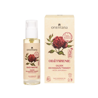 Orientana Odżywienie, olejek do masażu twarzy, róża japońska, 30 ml - zdjęcie produktu