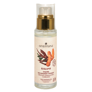 Orientana Balans, olejek do masażu twarzy, drzewo sandałowe i kurkuma, 30 ml - zdjęcie produktu