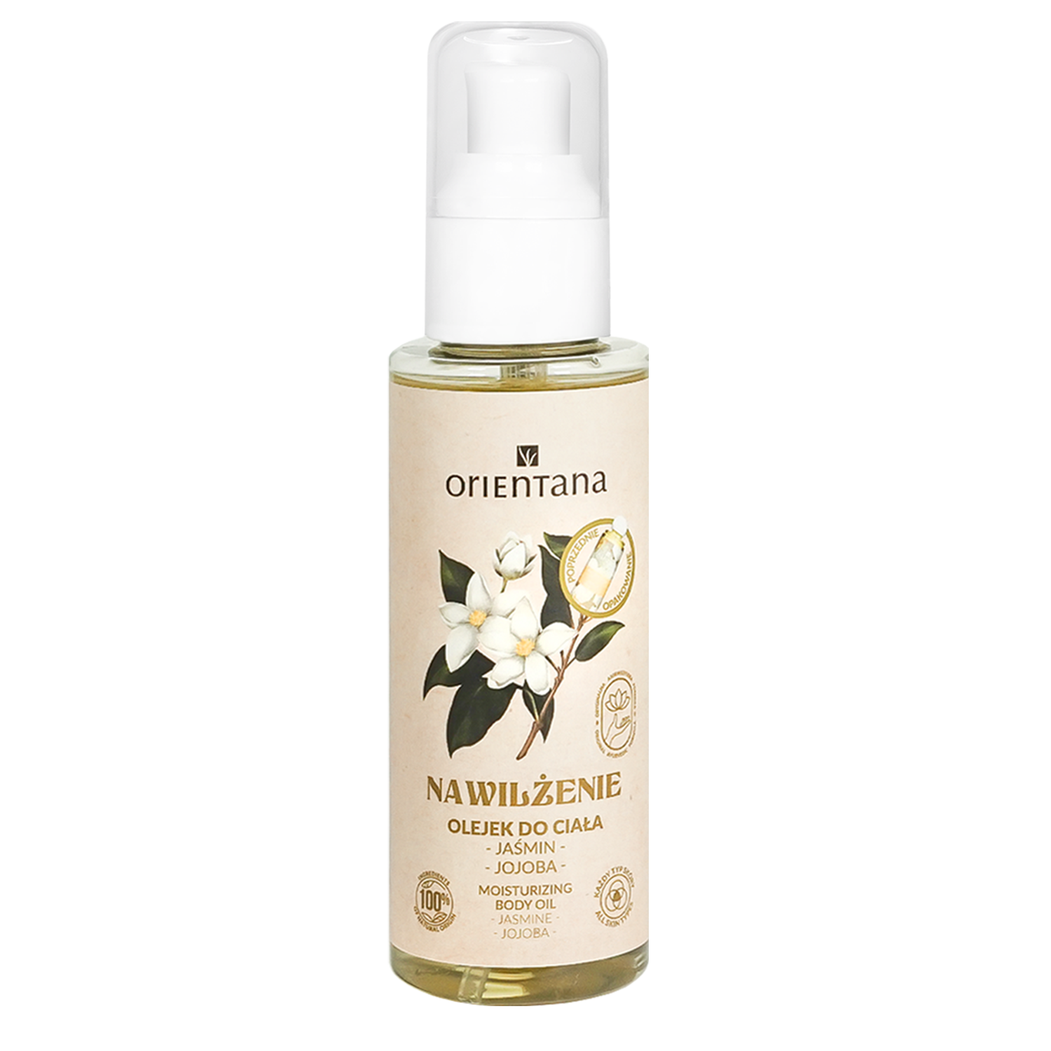 Nieznana Orientana Nawilżenie, olejek do ciała, jaśmin i jojoba, 100 ml