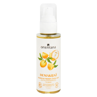 Orientana Demakijaż, olejek do twarzy, oczu i ust, złota pomarańcza i tsubaki, 100 ml - zdjęcie produktu