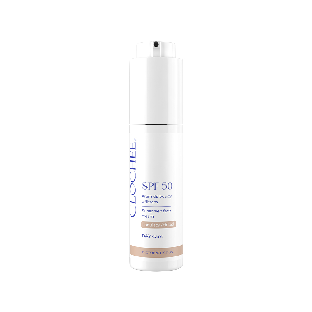 Nieznana Clochee, Creme tönend für das Gesicht mit Lichtschutzfaktor SPF 50, 50 ml — Inhaltsstoffe und Bewertung