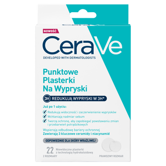 CeraVe, punktowe plasterki na wypryski, 22 sztuki - zdjęcie produktu