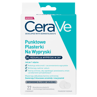 CeraVe, punktowe plasterki na wypryski, 22 sztuki - zdjęcie produktu