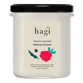 Hagi Malinowy Chruśniak, świeca sojowa, 165 g - zdjęcie produktu