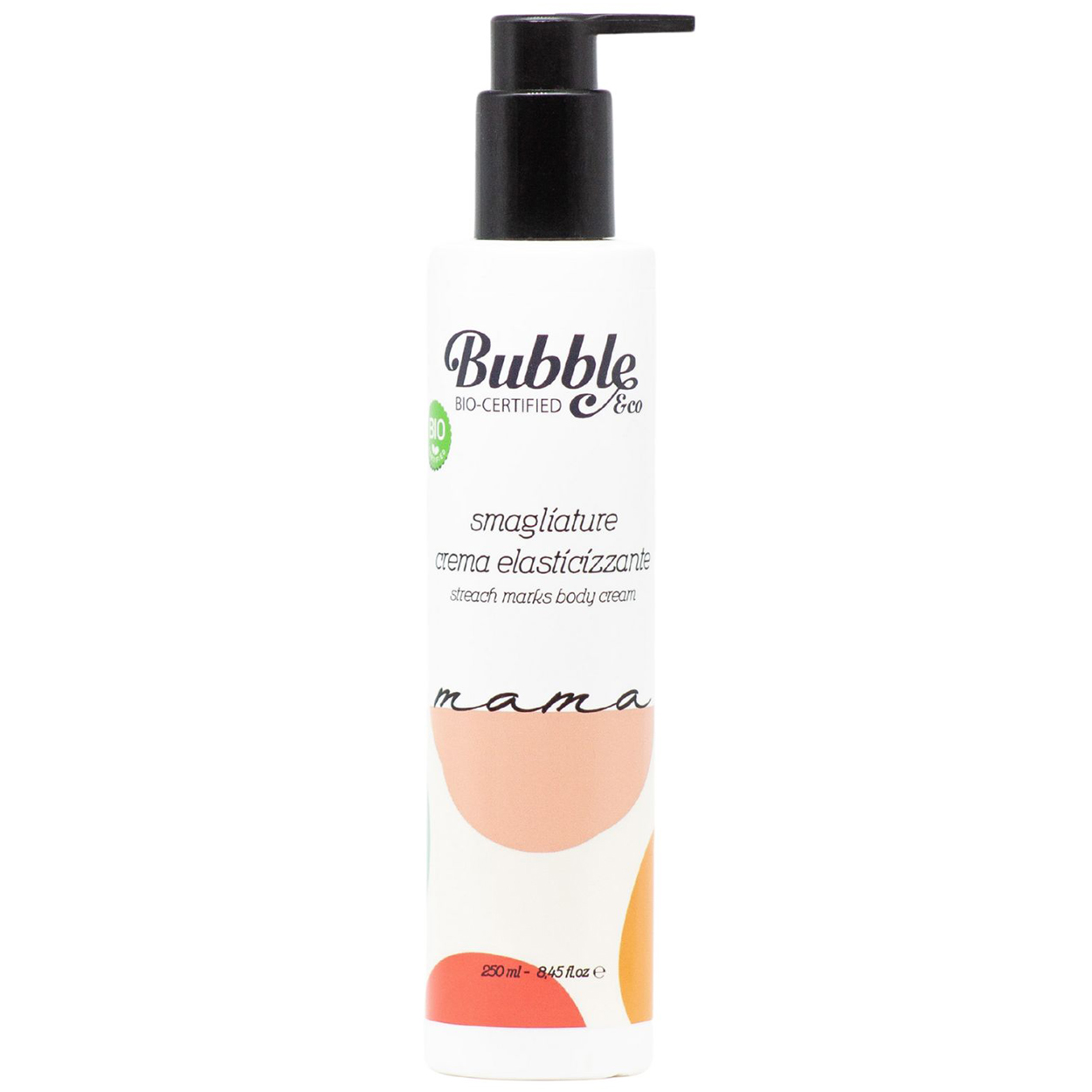 Nieznana Bubble & Co Mama, krem przeciw rozstępom dla kobiet w ciąży i po porodzie, 250 ml — Składniki i ocena