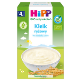 HiPP Kleik ryżowy Bio, bezmleczny, bezglutenowy, bez dodatku cukru, po 4 miesiącu, 200 g - miniaturka zdjęcia produktu