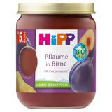 HiPP BIO od pokoleń, gruszki ze śliwkami, od 5 miesiąca, 160 g - miniaturka zdjęcia produktu