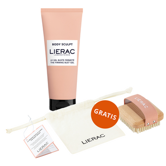 Lierac Body Sculpt, żel ujędrniający do biustu, 75 ml + szczotka do ciała gratis - zdjęcie produktu