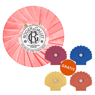 Roger & Gallet Fleur de Figuier, mydło w kostce, 100 g + mydelniczka gratis - zdjęcie produktu