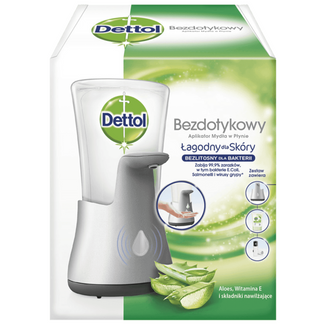 Dettol, bezdotykowy aplikator mydła w płynie + mydło w płynie, aloes i bambus, 250 ml - zdjęcie produktu