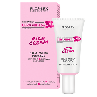 Floslek Laboratorium Ceramides. 3D Rich Cream, krem-maska pod oczy, 30 ml - zdjęcie produktu