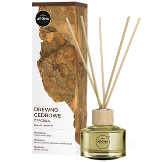 Aroma Home, patyczki zapachowe, drewno cedrowe z paczulą, 50 ml - zdjęcie produktu