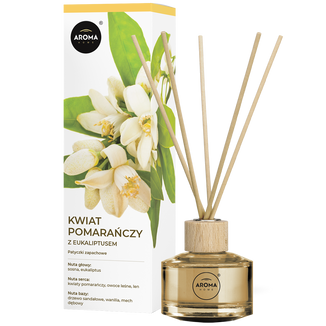Aroma Home, patyczki zapachowe, kwiat pomarańczy z eukaliptusem, 50 ml USZKODZONE OPAKOWANIE - zdjęcie produktu