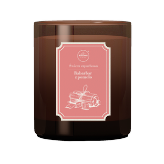 Aroma Home Domowy Zielnik, świeca zapachowa, rabarbar z pomarańczą, 160 g - zdjęcie produktu