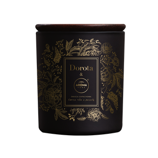 Dorota&Aroma Home, świeca zapachowa, czarna róża z paczulą, 150 g - zdjęcie produktu