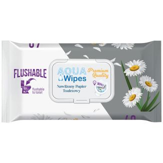 Aqua Wipes, mokry papier toaletowy premium, 40 sztuk - zdjęcie produktu