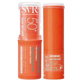 Zestaw SVR Sun Secure Easy Stick, żelowy sztyft ochronny, SPF 50+, 10 g + sztyft refill, 10 g - zdjęcie produktu