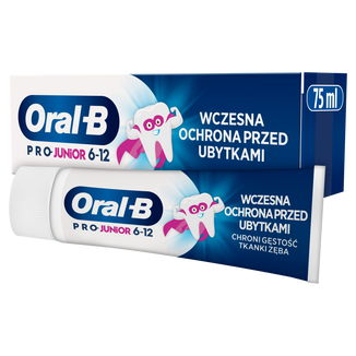 Oral-B Pro Junior, pasta do zębów dla dzieci, 6-12 lat, 75 ml USZKODZONE OPAKOWANIE - zdjęcie produktu