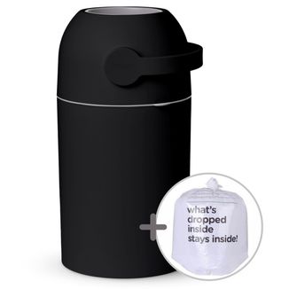 Magic Majestic, kosz na zużyte pieluchy, czarny, 40 l + worki, 15 sztuk - zdjęcie produktu