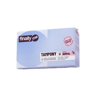 Finally.me, tampony z bawełny organicznej, Normal, 16 sztuk - zdjęcie produktu