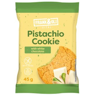 Frank&Oli Pistachio Cookie, miękkie ciasteczko, biała czekolada, 45 g KRÓTKA DATA - zdjęcie produktu
