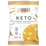 Frank&Oli Keto, miękkie ciasteczko, sernik i biała czekolada, 50 g - miniaturka zdjęcia produktu