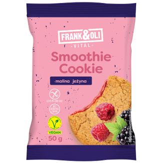 Frank&Oli Smoothie Cookie, miękkie ciasteczko, malina i jeżyna, 50 g - zdjęcie produktu