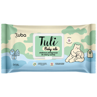 Luba Tuli Baby oils, chusteczki nawilżane z olejkami, 54 sztuki - zdjęcie produktu