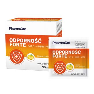 PharmaDot, Odporność Forte, 4 g x 15 saszetek KRÓTKA DATA - zdjęcie produktu