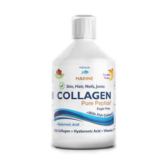 Swedish Nutra Marine Collagen Pure Peptide 10000 mg, smak jagodowy, 500 ml - zdjęcie produktu
