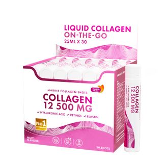 Swedish Nutra Marine Collagen 12500 mg Shots, smak jabłkowy, 30 sztuk - zdjęcie produktu