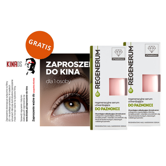 Zestaw Regenerum, regenerujące serum do paznokci w lakierze, utwardzające, 2 x 8 ml + bilet do kina gratis - zdjęcie produktu