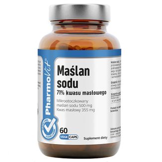 Pharmovit Maślan Sodu 71% kwasu masłowego, 60 kapsułek - zdjęcie produktu