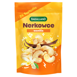 Bakalland Orzechy nerkowca, prażone, wanilia, 70 g KRÓTKA DATA - zdjęcie produktu