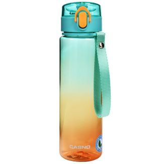Casno, butelka tritanowa z ustnikiem Aura, zielono-pomarańczowa, 560 ml - zdjęcie produktu