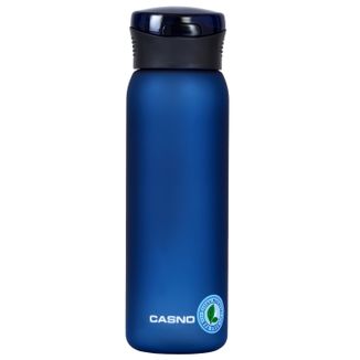Casno, butelka tritanowa ze słomką Colorado, niebieska, 600 ml - zdjęcie produktu