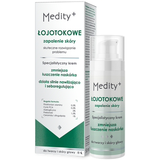 Ava Medity+ Łojotokowe Zapalenie Skóry, specjalistyczny krem do twarzy i skóry głowy, 50 ml Ava Medity+ Łojotokowe Zapalenie Skóry, specjalistyczny krem do twarzy i skóry głowy, 50 ml - zdjęcie produktu