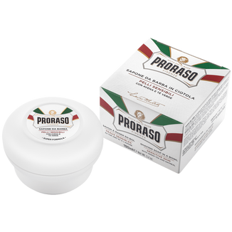 Proraso Sensitive, mydło do golenia, green tea, 150 ml - zdjęcie produktu