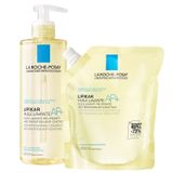 Zestaw La Roche-Posay Lipikar AP+, olejek myjący, uzupełniający poziom lipidów przeciw podrażnieniom skóry, 400 ml + zapas, 400 ml - miniaturka zdjęcia produktu