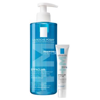 Zestaw La Roche-Posay Effaclar, żel oczyszczający do skóry tłustej i wrażliwej, 400 ml + DUO+M, nawilżający krem do cery trądzikowej, 40 ml - zdjęcie produktu