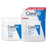 Zestaw CeraVe, balsam nawilżający do twarzy i ciała z ceramidami, skóra sucha i bardzo sucha, 454 g + zapas, 454 g - miniaturka zdjęcia produktu